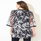 Y-Neck Half Placket Blouse image number null