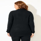 Ottoman Stitch Cardigan Blazer image number null