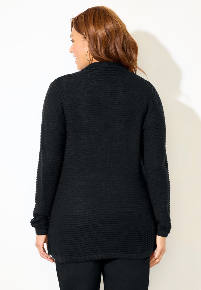 Ottoman Stitch Cardigan Blazer image number 1