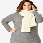 Cable Knit Scarf image number null