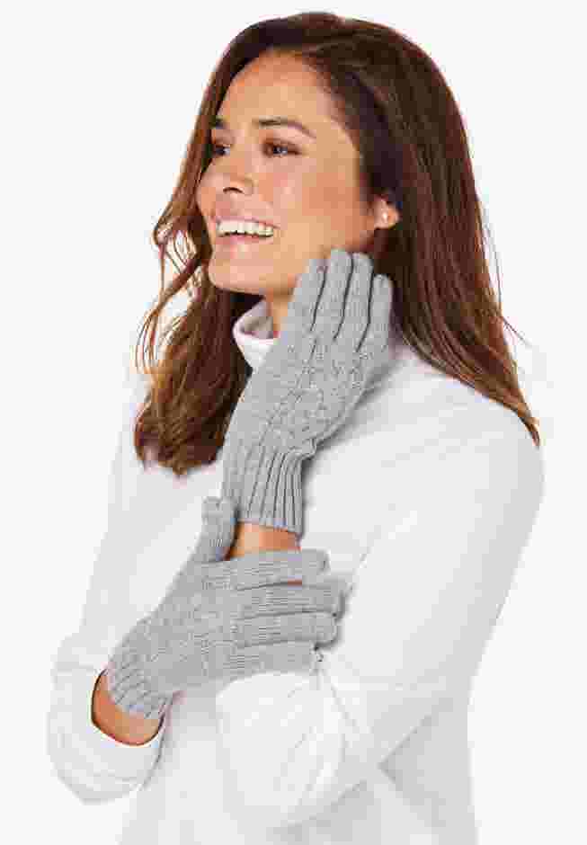 Cable-Knit Gloves image number 0