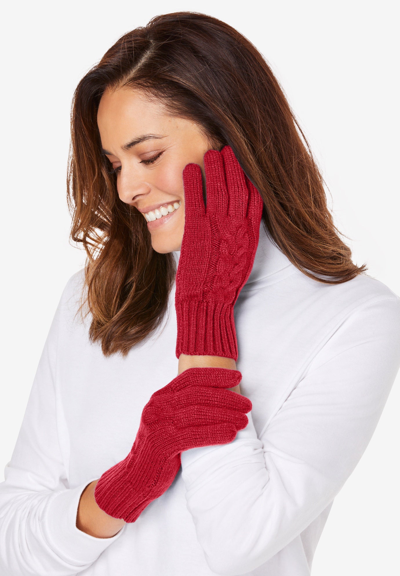 Cable-Knit Gloves image number 1
