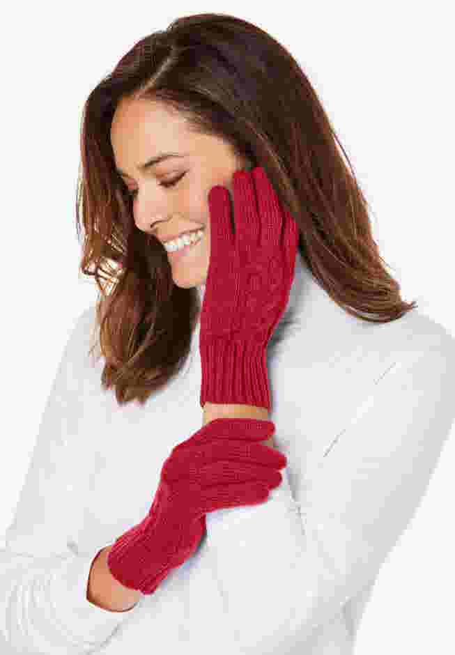 Cable-Knit Gloves image number 0