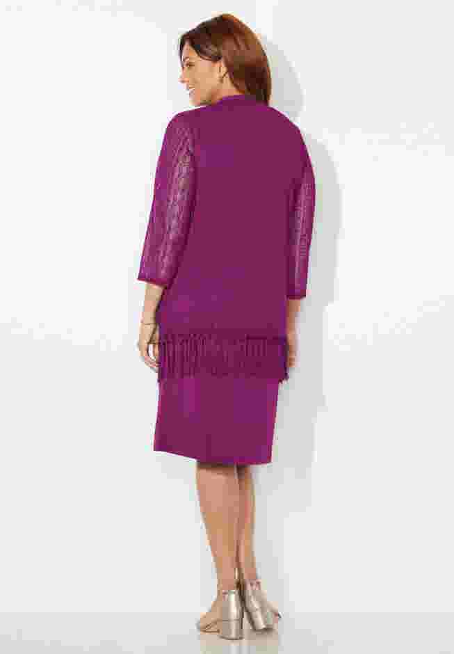 Crochet Fringe Jacket and Dress image number 1