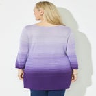 Pointelle Ombre Pullover Sweater image number null