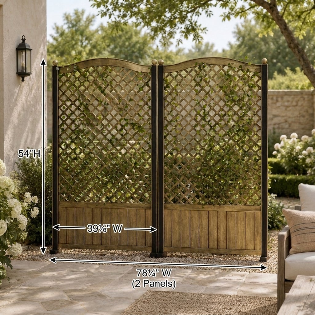 Trellis Fence, Set Of 2 image number 3