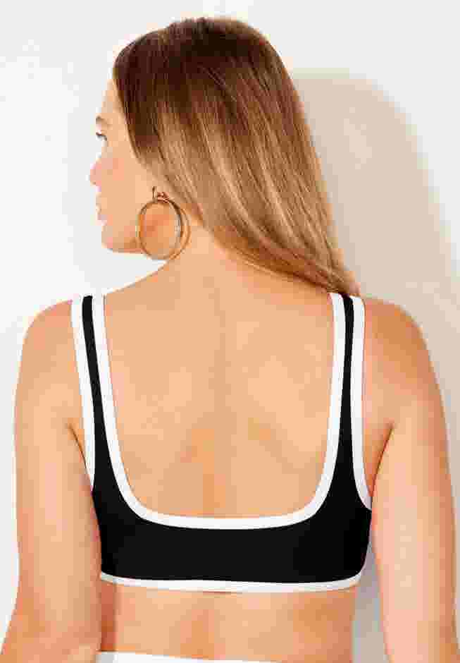 Square Neck Longline Bikini Top image number 1