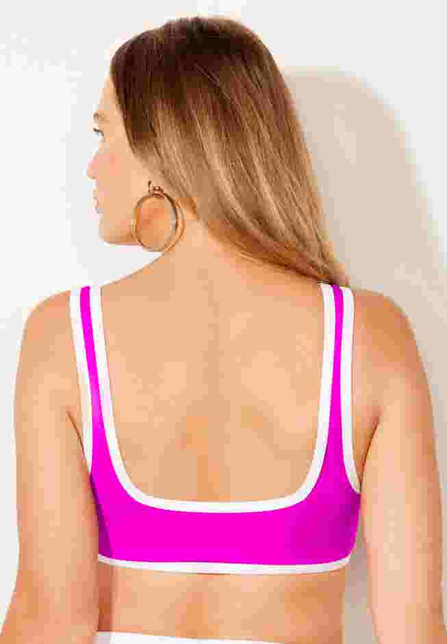 Square Neck Longline Bikini Top image number 1