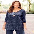 Allover Sequin Tunic image number null