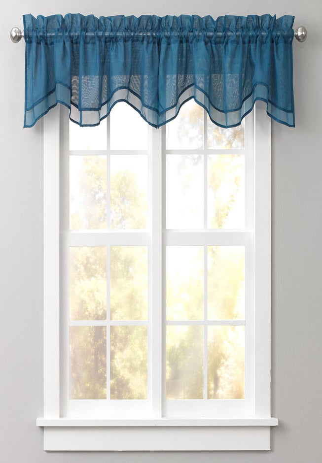 BH Studio Sheer Voile Layered Valance image number 0