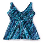 Twist-Front Swim Dress image number null