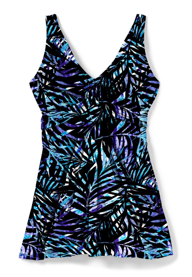 Twist-Front Swim Dress image number 3