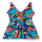 Twist-Front Swim Dress image number null