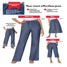Drawstring Denim Skirt image number null