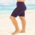 High-Waist Full-Coverage Swim Bike Short image number null
