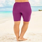 High-Waist Full-Coverage Swim Bike Short image number null