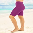 High-Waist Full-Coverage Swim Bike Short image number null