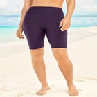 High-Waist Full-Coverage Swim Bike Short image number null