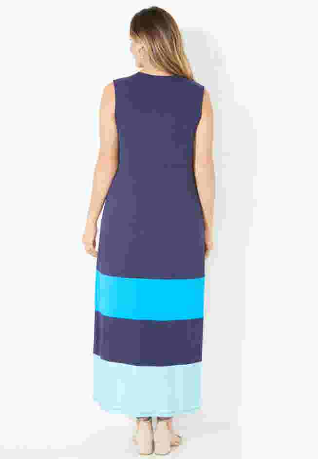 Cascading Stripe Maxi Dress image number 1