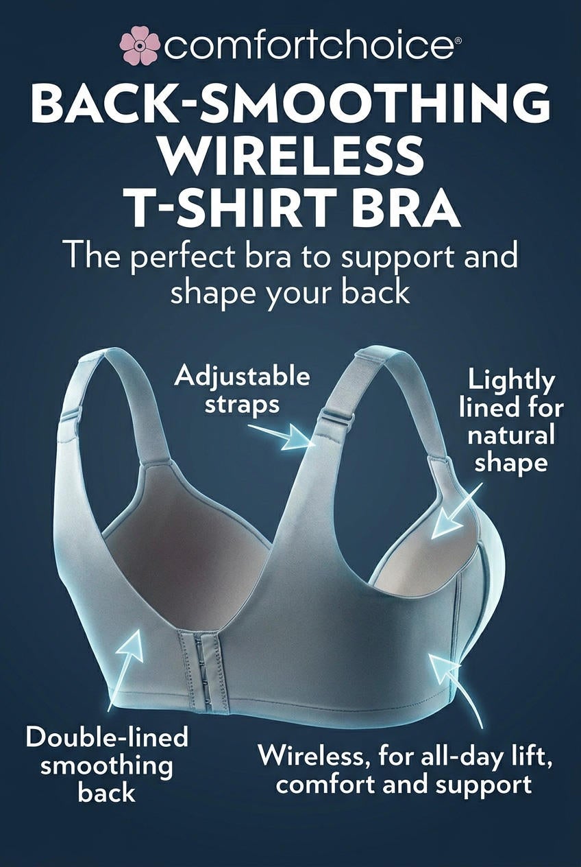 Back-Smoothing Wireless T-Shirt Bra image number 2