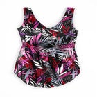 Sarong V-Neck Tummy Control One-Piece Swimsuit image number null
