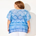 Georgette Peasant Poncho image number null