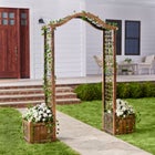 Resin Garden Arch Trellis image number null