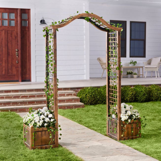 Resin Garden Arch Trellis image number 1