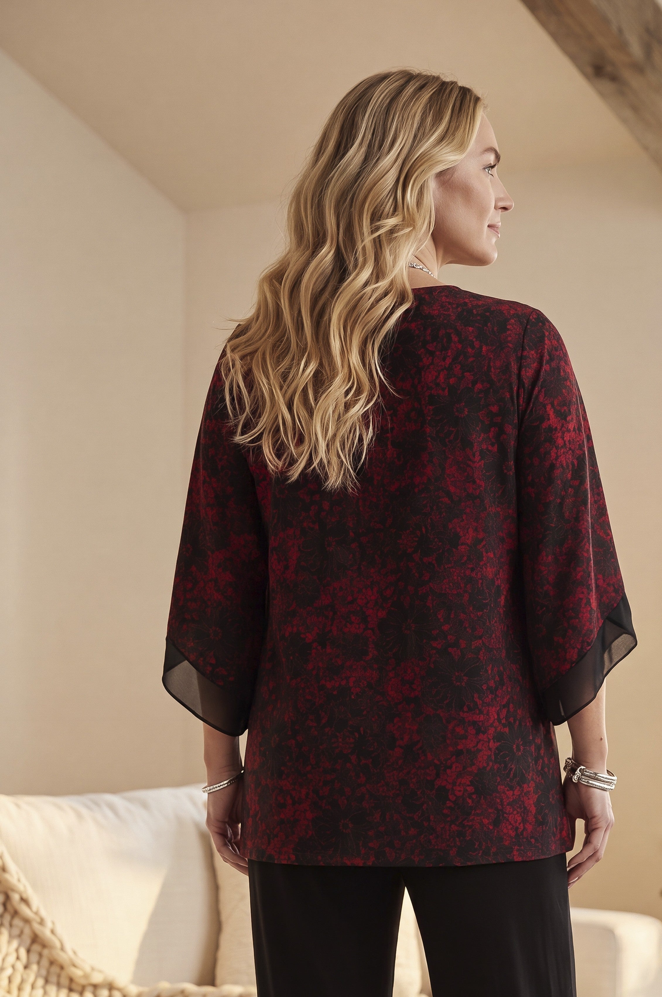 Dream Drape Flutter Sleeve Top image number 1