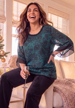 Dream Drape Flutter Sleeve Top