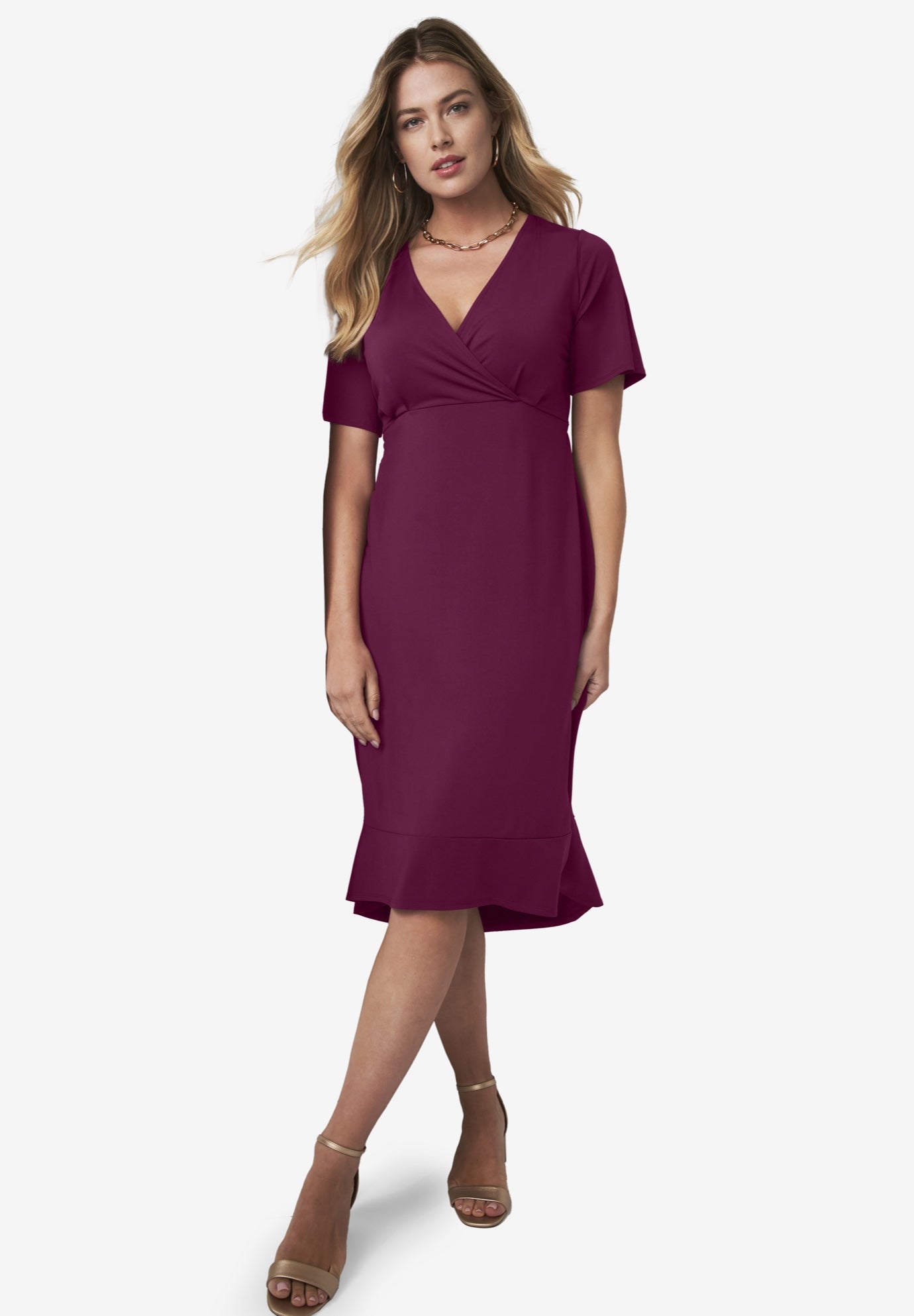 Flounce Hem Midi Dress image number 0