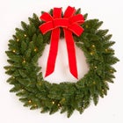 24" Pre-Lit Canadian Pine Arrow Tip Wreath image number null