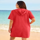Hooded Terry Swim Cover Up image number null