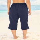 Taslon&reg; Cover Up Capri Pant image number null