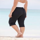 Taslon® Cover Up Capri Pant image number null