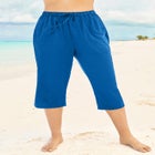 Taslon&reg; Cover Up Capri Pant image number null