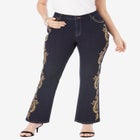 Plus Size Embroidered Bootcut Jean image number 0