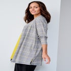 Stretch Knit Open Front Knit Topper image number null