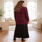 Stretch Knit Open Front Knit Topper image number 1