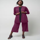 Stretch Knit Open Front Knit Topper image number null