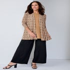 Stretch Knit Open Front Knit Topper image number null