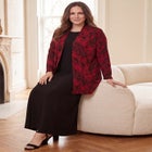 Stretch Knit Open Front Knit Topper image number 0