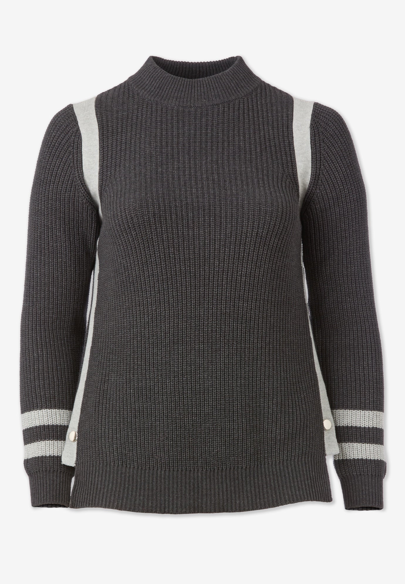 Side Stripe Mockneck Sweater image number 3