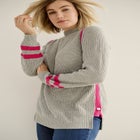 Side Stripe Mockneck Sweater image number null