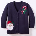 Holiday Motif Cardigan Sweater image number 4