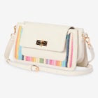 Faux Leather Ikat Handbag image number null