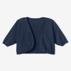 Rib Trim Cardigan Shrug image number null