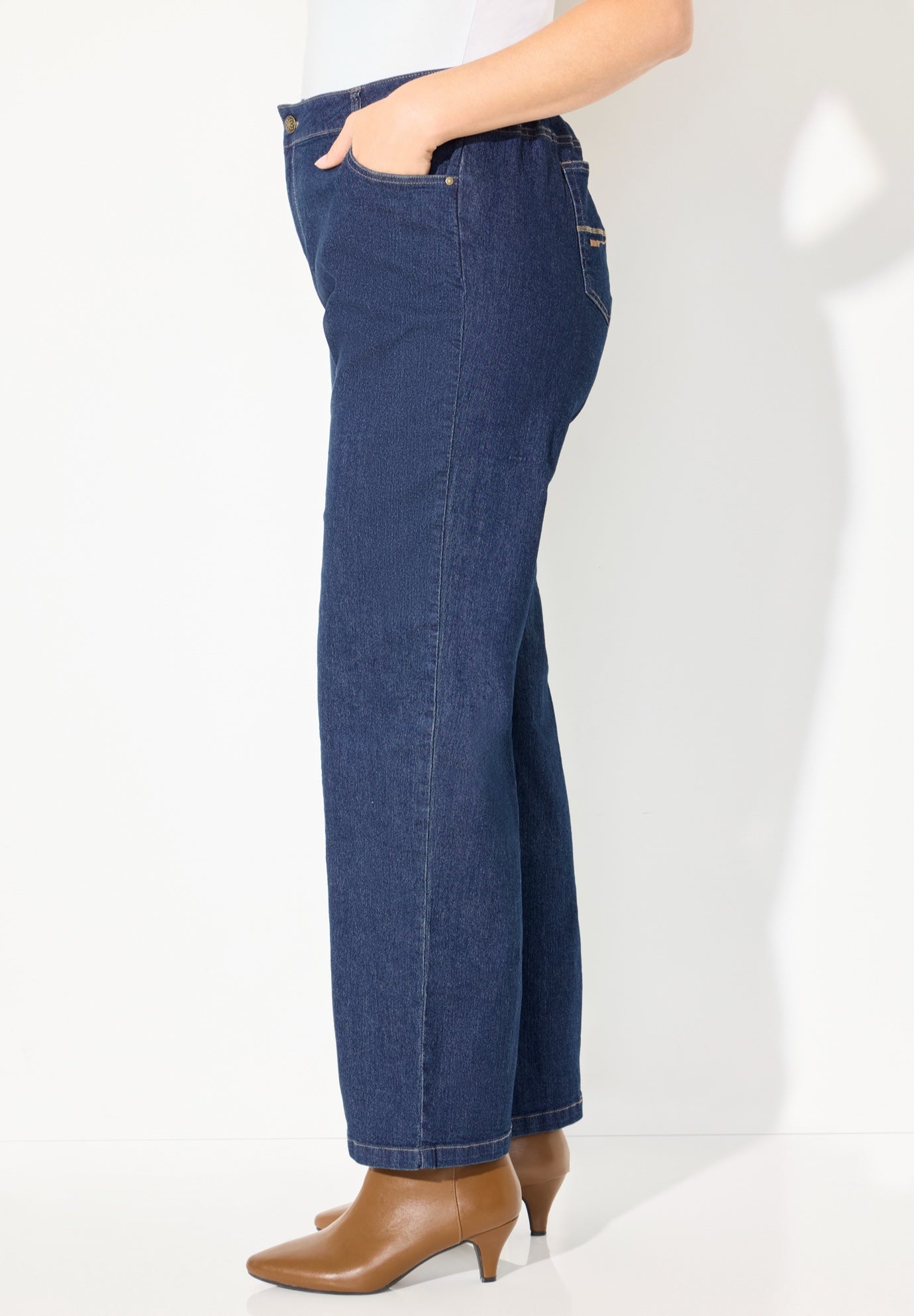 Right Fit® Curvy Wide Leg Jean image number 2