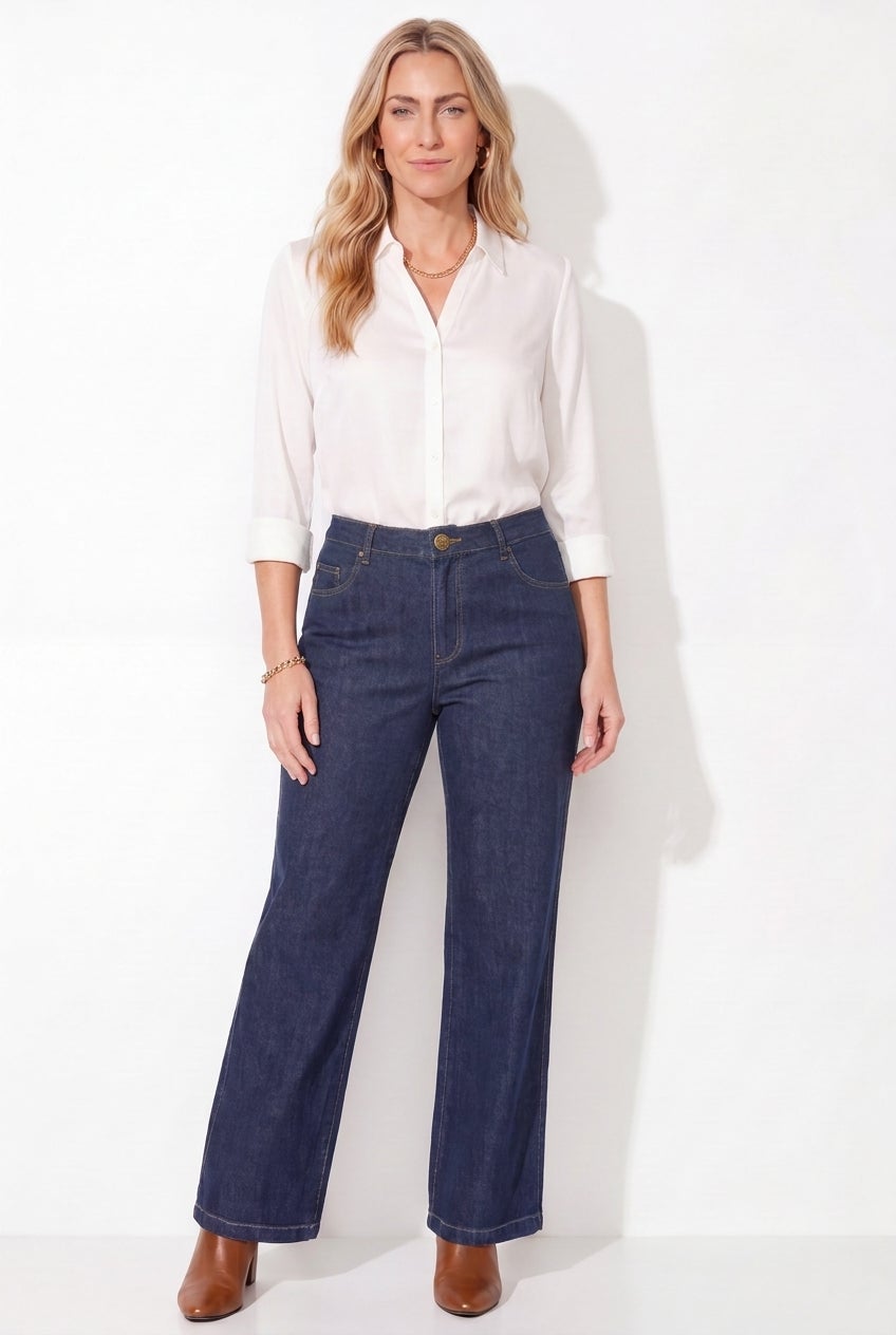 Right Fit&reg; Curvy Wide Leg Jean image number 0