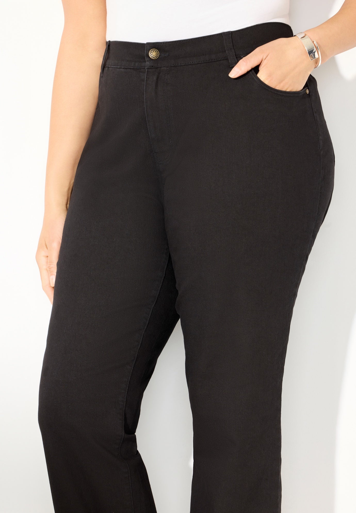 Right Fit&reg; Curvy Wide Leg Jean image number 3